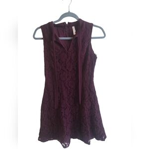 Xhiliration burgundy red dress women's small
